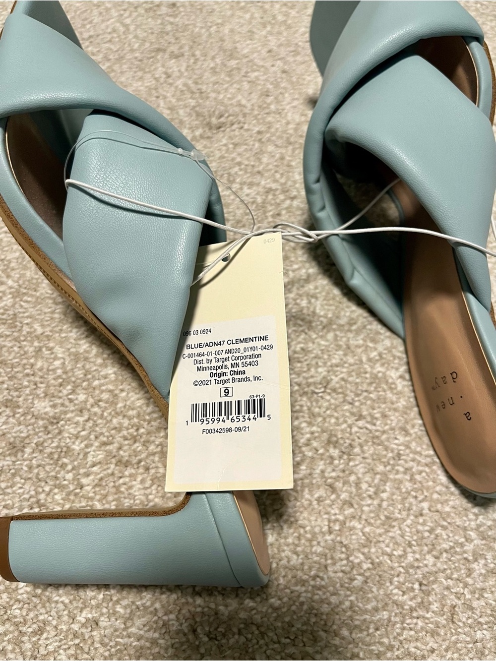 a new day Light Blue Crisscross Heel Sandal - Picture 6 of 6